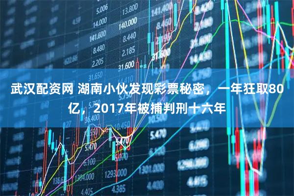 武汉配资网 湖南小伙发现彩票秘密，一年狂取80亿，2017年被捕判刑十六年